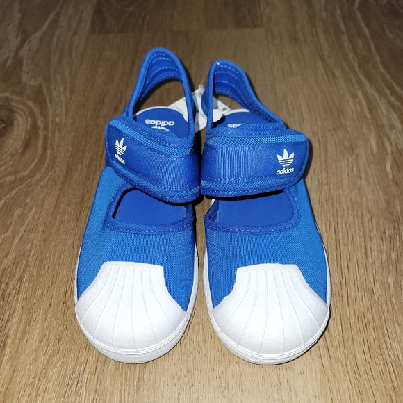 Adidas Superstar 360 Unisex Toddler Sandals 10K Blue White New - Picture 3 of 10